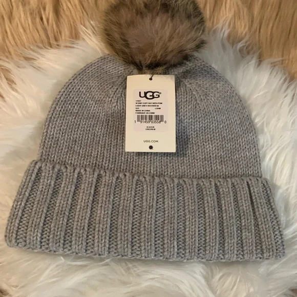 UGG GRAY WOOL HAT. - Picture 1 of 5